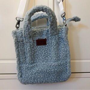 Vans Cozy Blue Sherpa Tote Lil Pergs Tote Bag | No Tags but Brand New Never Used